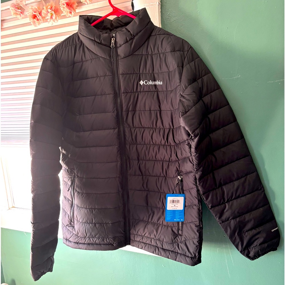 NWT Columbia Men’s Powder Lite Jacket black medium